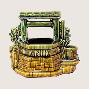 1950s McCoy Ceramic Wishing Well Planter